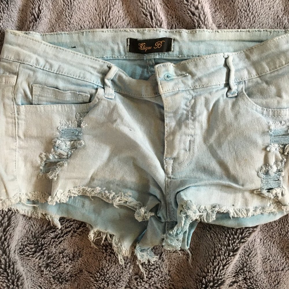 ‼️ 3 for $15 ‼️ KLIQUE B JEAN SHORTS * SIZE M *